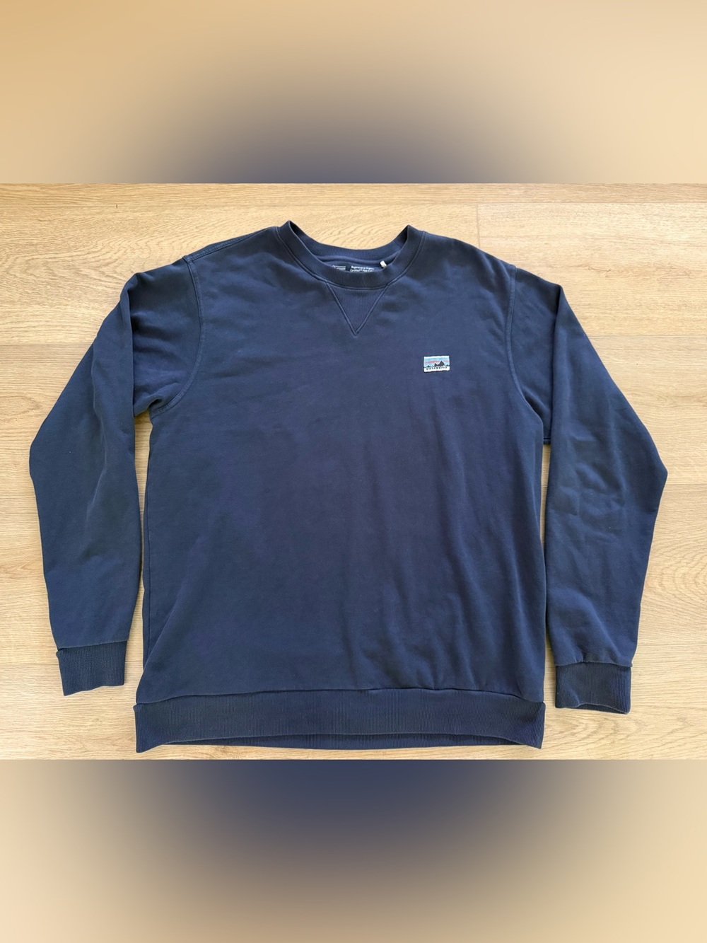 Patagonia Men’s Daily Organic Cotton Crewneck Sweatshirt Navy Large